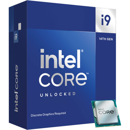CPU INTEL CORE i9-14900KF (RAPTOR LAKE) 3.2 GHz - 36MB SKT 1700 pin NO GPU - NO DISSIPATORE- BOX- BX8071514900KF
