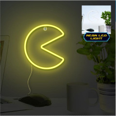 Lmpara de pared paladone pac - man luz led neon