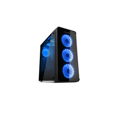 Caja ordenador gaming torre atx nox hummer tgx rainbow  - cristal templado