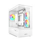 Caja ordenador gaming sharkoon mk6 rgb matx cristal templado blanco