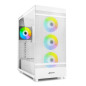 Caja ordenador gaming sharkoon rebel c50 rgb atx 2 x usb 3.2 1 x usb tipo c sin fuente blanco