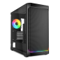 Caja gaming sharkoon vk2 rgb atx negro 3xvent 120mm 2xusb sn fuente