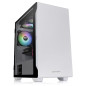 Torre micro atx thermaltake s100 tg - ven 120mm incluido - cristal templado - blanco