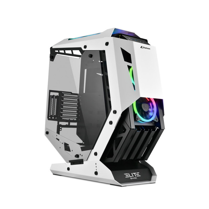 Caja ordenador gaming sharkoon elite shark ca700 atx 2xusb3.0 sin fuente rgb