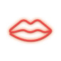 Lampara forever neon led lips red