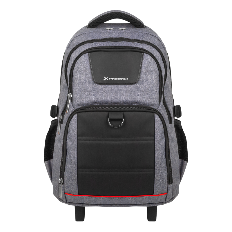 Mochila con ruedas trolley phoenix discovery g para porttil 17 pulgadas gris