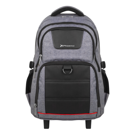 Mochila con ruedas trolley phoenix discovery g para porttil 17 pulgadas gris
