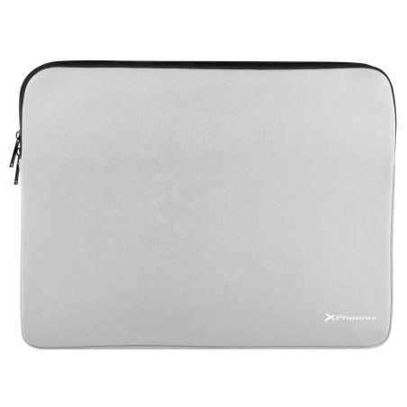 Funda de neopreno phoenix para tablet o porttil 14 pulgadas interior terciopelo gris