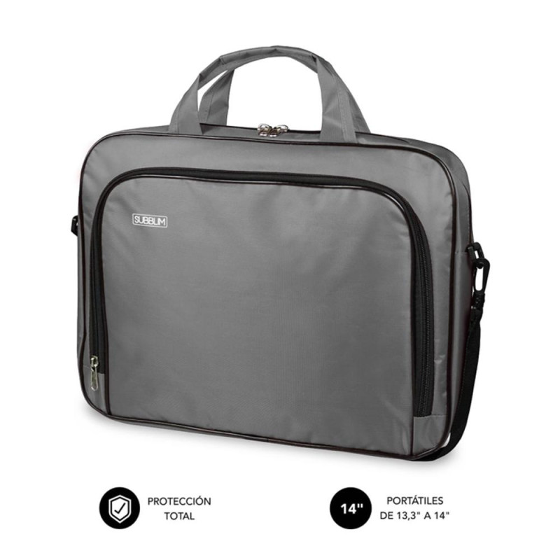 Maletin subblim oxford para portatol 13.3 pulgadas - 14 pulgadas gris