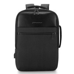 Mochila phoenix berlin de cuero con usb