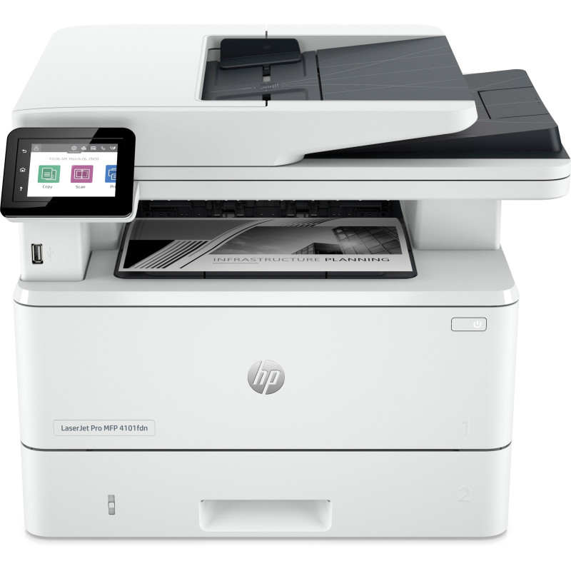 HP LaserJet Pro 4102fdw Wireless Multifunction Bianco e nero Stampante, Fotocopiatrice, scanner Fronte/retro