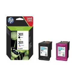 Multipack hp n9j72ae n301 negro y tricolor
