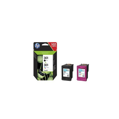 Multipack hp n9j72ae n301 negro y tricolor