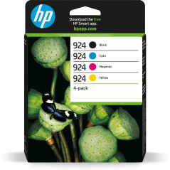 Pack cartucho hp 924 4 colores cmyk