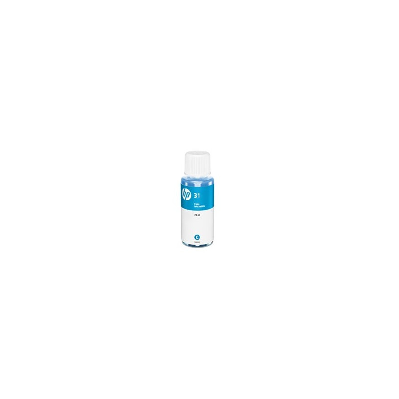 HP Flacone di inchiostro ciano originale 31 da 70 ml HP Flacone di inchiostro ciano originale 31 da 70 ml