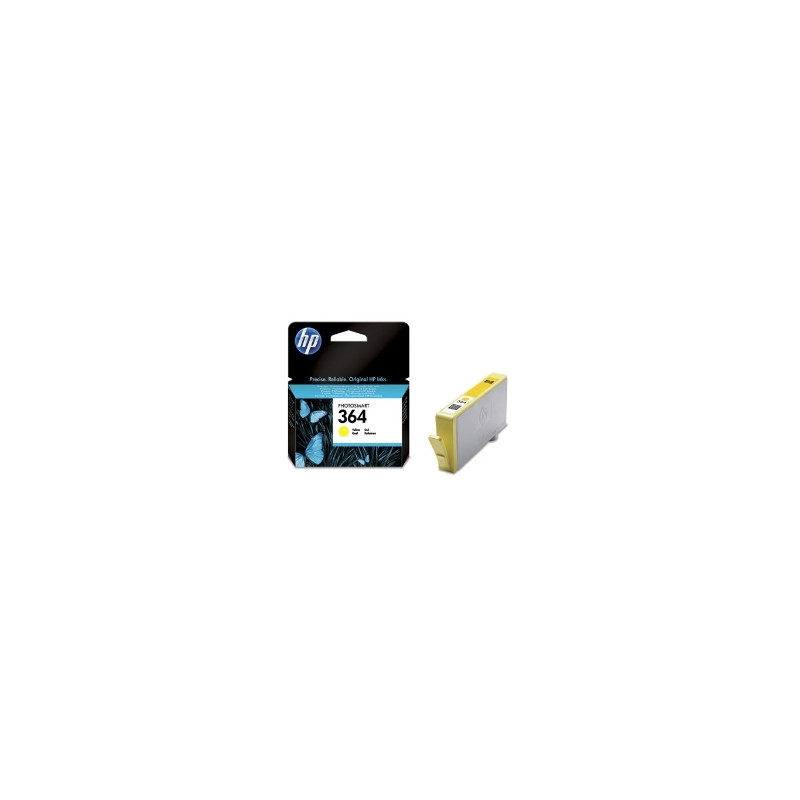 Cartucho tinta hp 364 cb320ee amarillo 3ml d5460 -  b8550 -  c6380 -  c5380