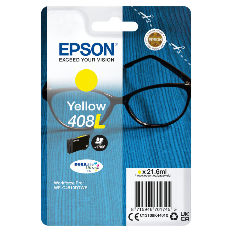 Cartucho tinta epson 408l amarillo durabrite 408l ultra ink