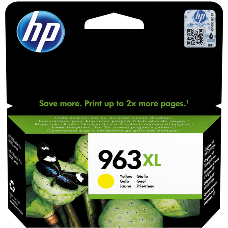 Cartucho tinta hp 963xl 3ja29ae amarillo 23.25ml 1600 pages