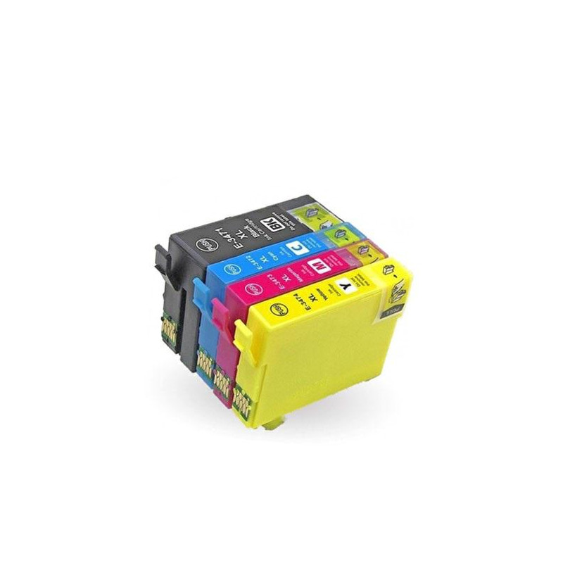 Tinta dayma epson t3472 - t3462 cian  (34xl) calidad premium 950 pag