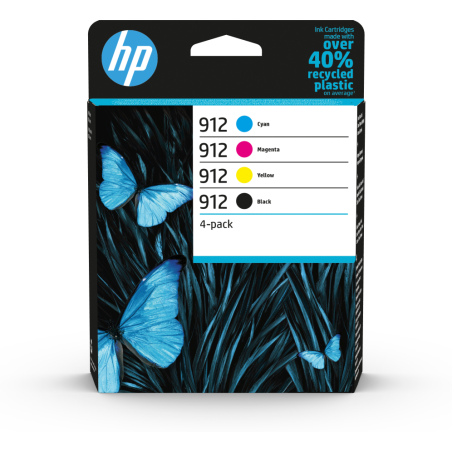 Cartucho tinta hp 912 pack ahorro negro cian magenta amarillo