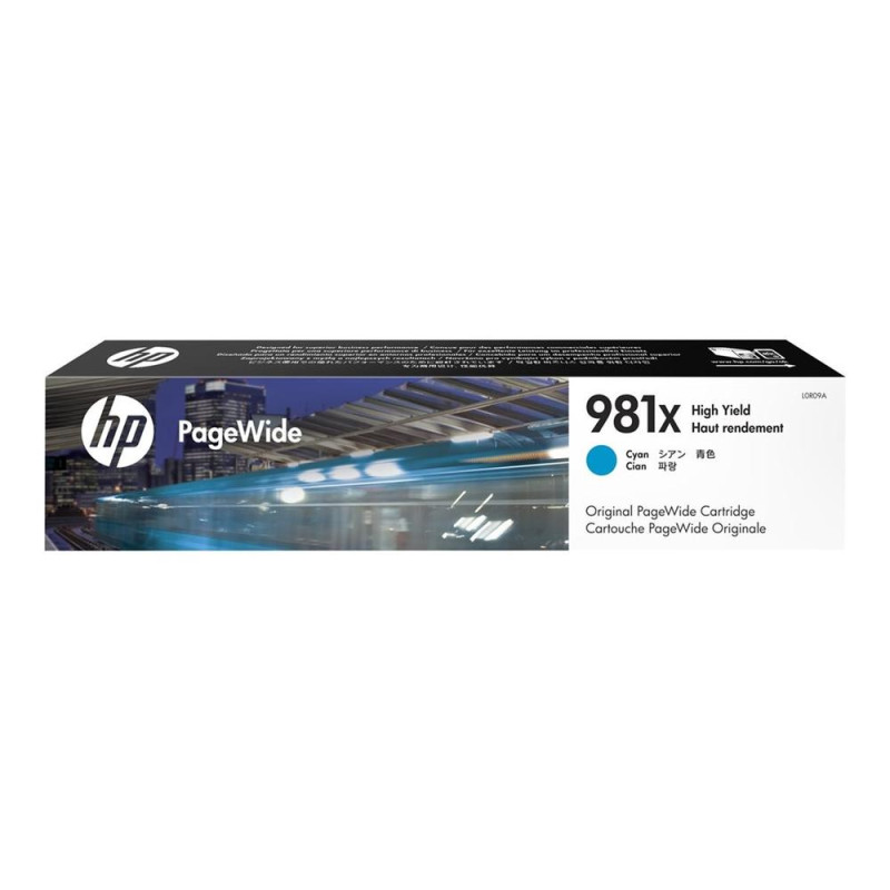 Cartucho hp pagewide enterprise 981x color 556 - mfp 586 capacidad cyan Cartucho hp pagewide enterprise 981x color 556 - mfp 586 capacidad cyan