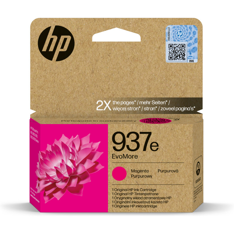Cartucho tinta hp 937e magenta officejet pro 9110b - 9120