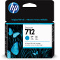 Cartucho tinta hp 712 - 3ed67a -  29 ml -  t210 -  t230 -  t250 -  t630 -  t650 -  cian