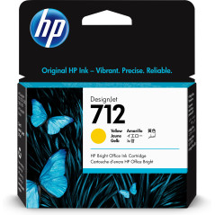 Cartucho tinta hp 712 - 3ed69a -  29 ml -  t210 -  t230 -  t250 -  t630 -  t650 -  amarillo