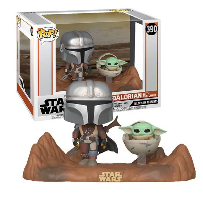 Funko pop star wars the mandalorian the mandalorian and baby yoda