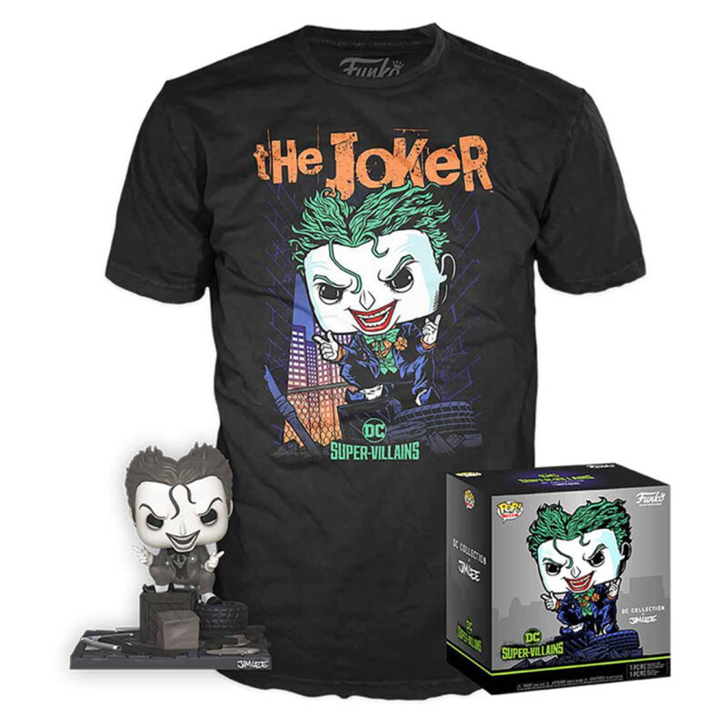 Funko pop dc comedy dc jim lee joker + camiseta ut - 56648