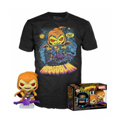 Funko pop marvel spiderman hobgoblin + camiseta exclusiva heel xl