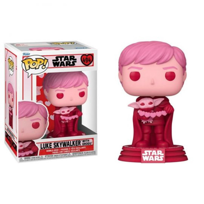Funko pop star wars the mandalorian san valentn luke skywalker & grogu 60125
