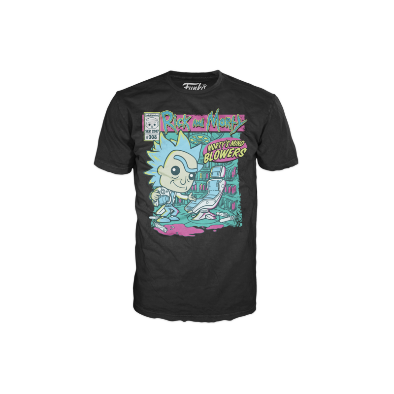 Camiseta funko series tv rick and morty morty mind blowers 64530