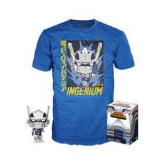 Pop & tee my hero academia tenya iida ingenium (full mech suit) funko + camiseta heel xl
