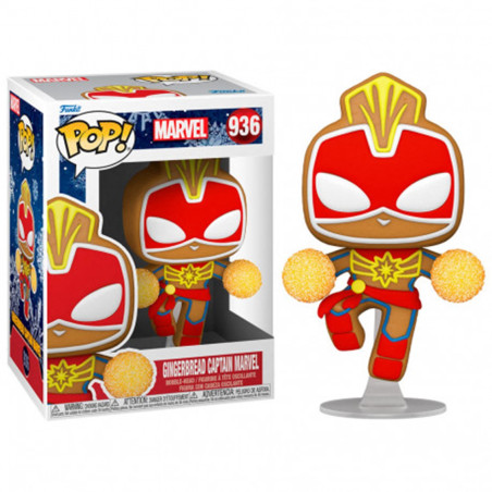 Funko pop marvel navidad galleta jengibre captain marvel 50661