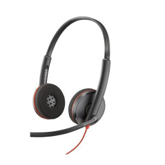 POLY Blackwire 3220 Stereo USB-C Headset +USB-C/A Adapter (Bulk)