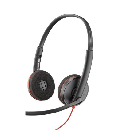 POLY Blackwire 3220 Stereo USB-C Headset +USB-C/A Adapter (Bulk)