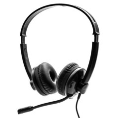 Auriculares nilox microphone control volumen negro alambrico usb