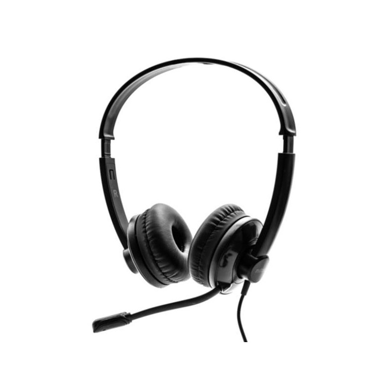 Auriculares nilox microfono control volumen negro alambrico usb