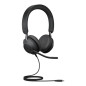 Auriculares jabra evolve2 40 se ms stereo negro
