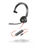 POLY Blackwire 3310 Monaural USB-C Headset +USB-C/A Adapter POLY Blackwire 3310 Monaural USB-C Headset +USB-C/A Adapter