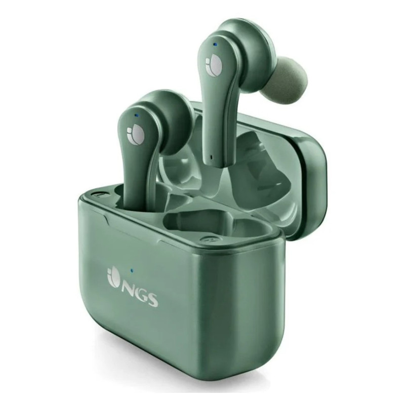 Auriculares inalambricos ngs artica bloom green bluetooth 5.1 + estuche de carga - green