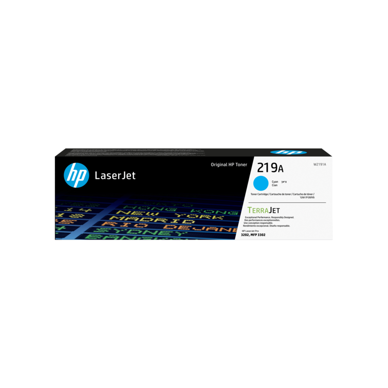 HP Cartuccia toner ciano originale LaserJet 219A HP Cartuccia toner ciano originale LaserJet 219A