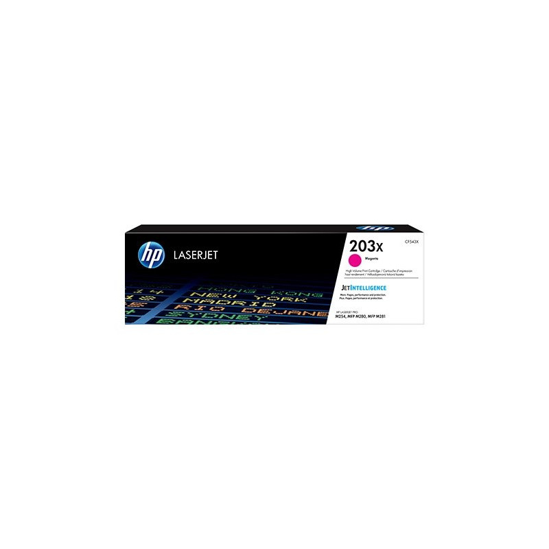 HP Cartuccia toner magenta originale ad alta capacità LaserJet 203X HP Cartuccia toner magenta originale ad alta capacità LaserJet 203X