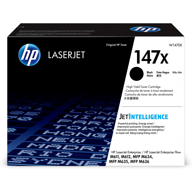 HP LaserJet Cartuccia toner nero originale 147X ad alta capacità HP LaserJet Cartuccia toner nero originale 147X ad alta capacità