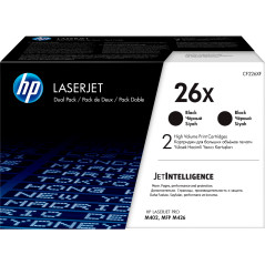 HP Confezione da 2 cartucce Toner originali nero ad alta capacità LaserJet 26X