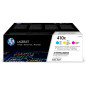HP Pack of 3 cyan/magenta/yellow toner cartridges LaserJet 410X HP Pack of 3 cyan/magenta/yellow toner cartridges LaserJet 410X