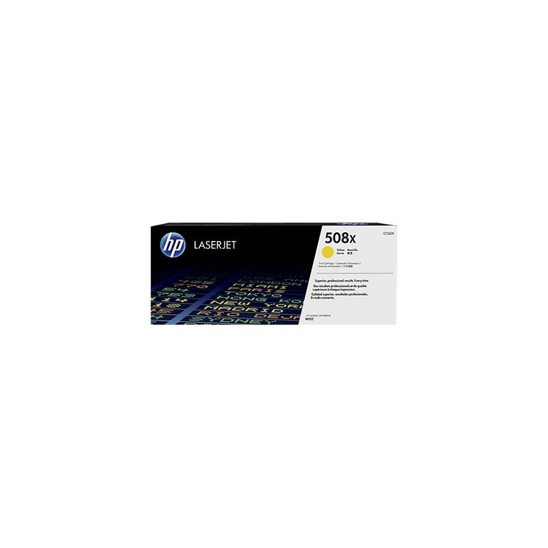 HP Cartuccia Toner giallo originale ad alta capacità LaserJet 508X HP Cartuccia Toner giallo originale ad alta capacità LaserJet 508X