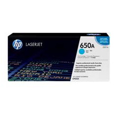 HP 650A Cyan Original LaserJet Toner Cartridge