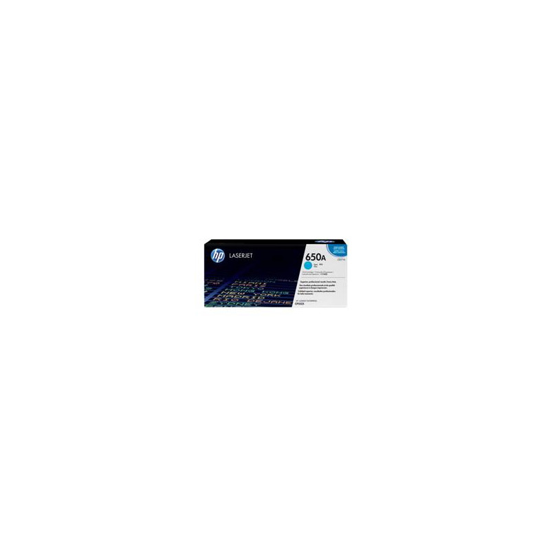 HP 650A Cyan Original LaserJet Toner Cartridge